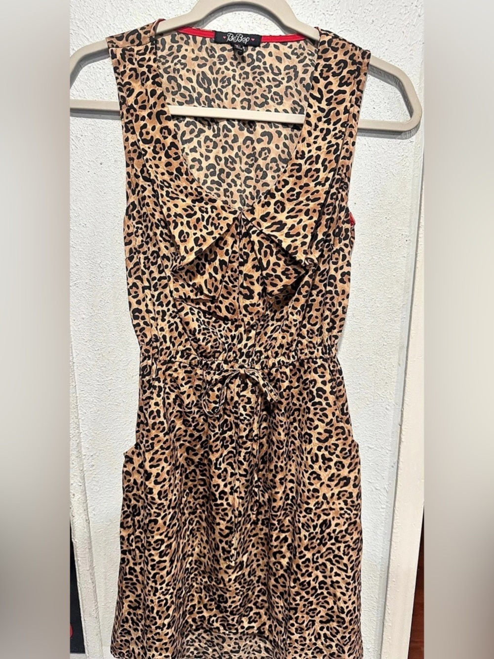 BeBop Leopard Print Midi Dress Size Medium Like New